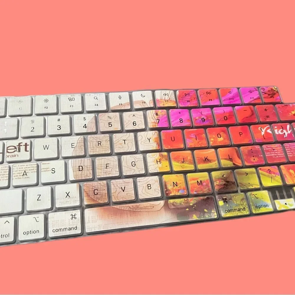 MultiColor Brain Matte Hard Shell top bottom and keyboard cover MacBook Pro 16”
